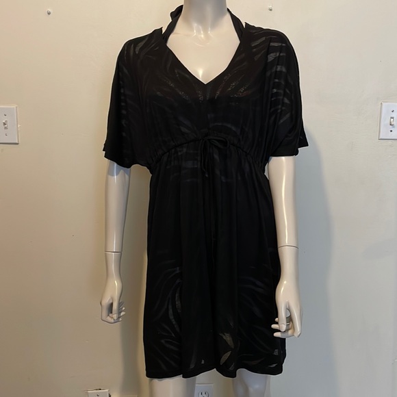 Black Swimsuit Cover Up, Size Medium - Picture 1 of 4